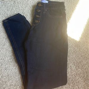 Size 1 navy blue high wasted jeans